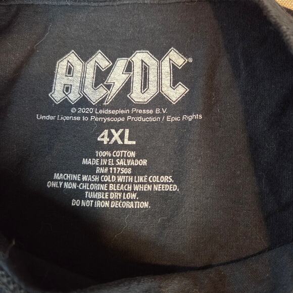 AC/DC Tour Shirt 4XL For Those About to Rock 81-82 Graphic Tee Black - Picture 4 of 8